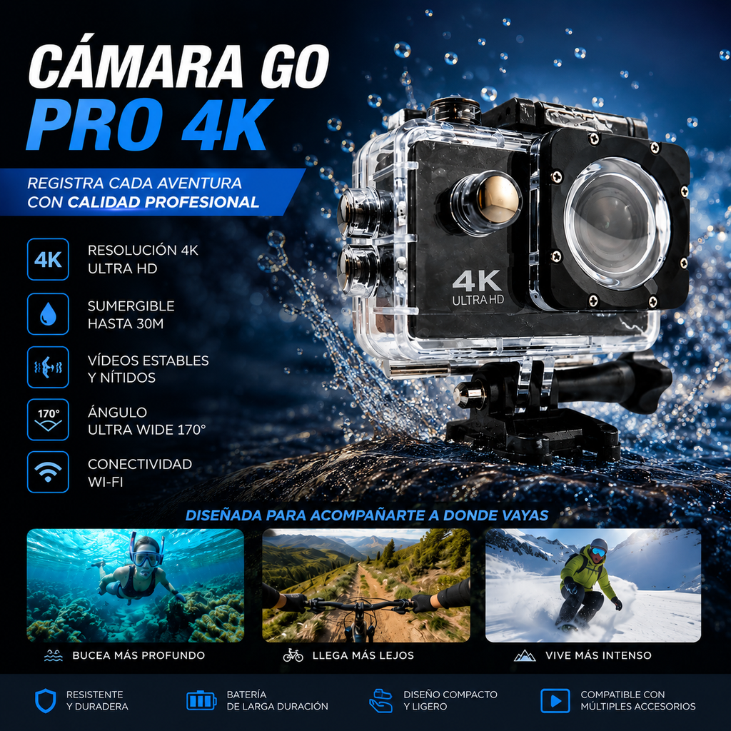 CAMARA GO PRO 4K